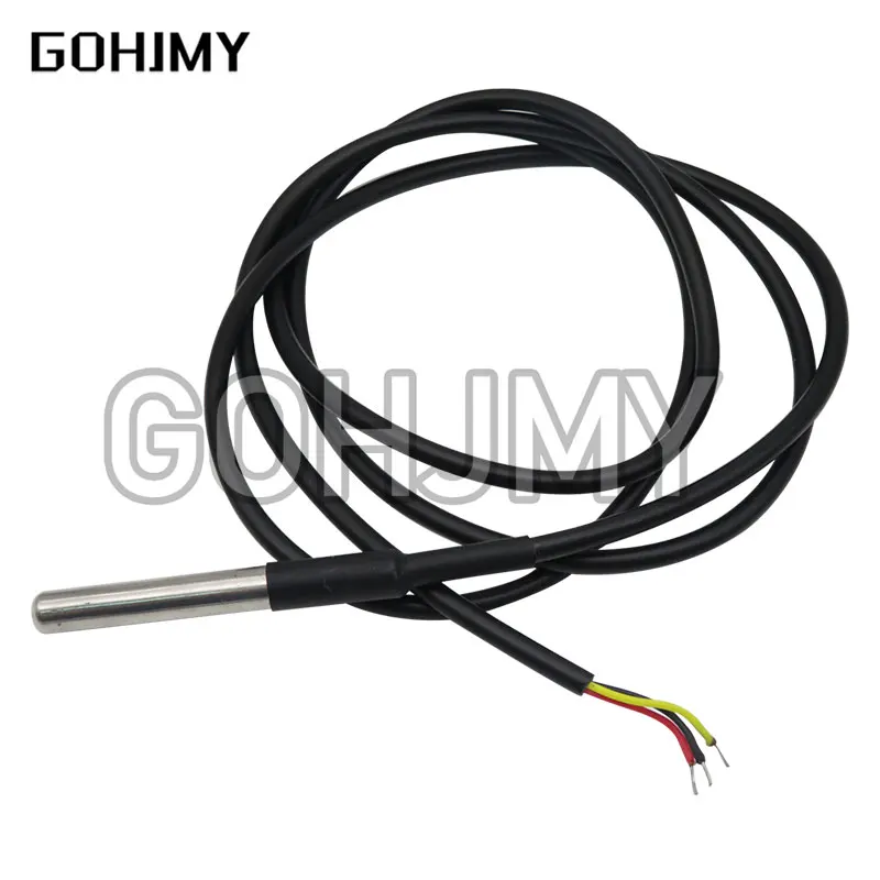 DS1820 Stainless steel package Waterproof DS18b20 temperature probe temperature sensor 18B20 For Arduino