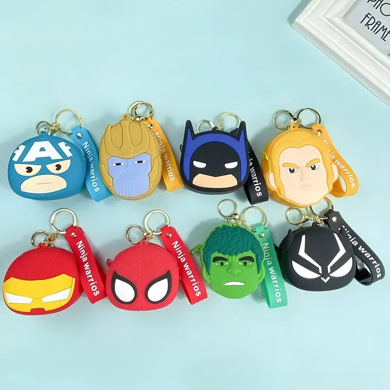 Marvel Heroes The Avengers Men's Short Wallet Soft Leather Zipper Coin Wallet Multi Functional Wallet Children's Birthday Gift view 3
