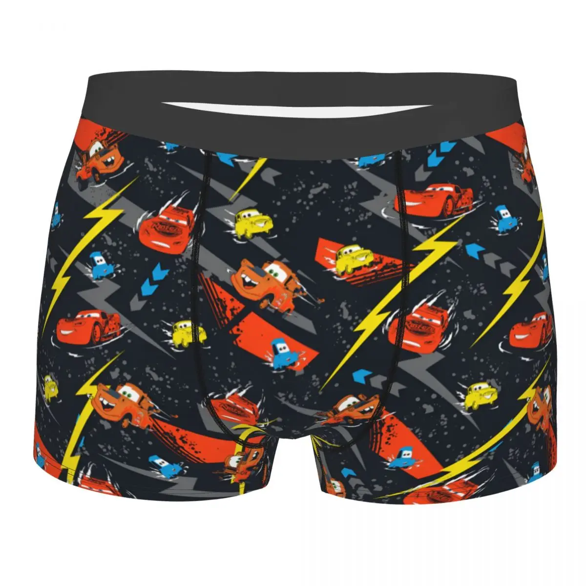 

Мужские трусы-боксеры с принтом Молнии Маккуина из мультфильмов, удобные трусы-брифы, нижнее белье