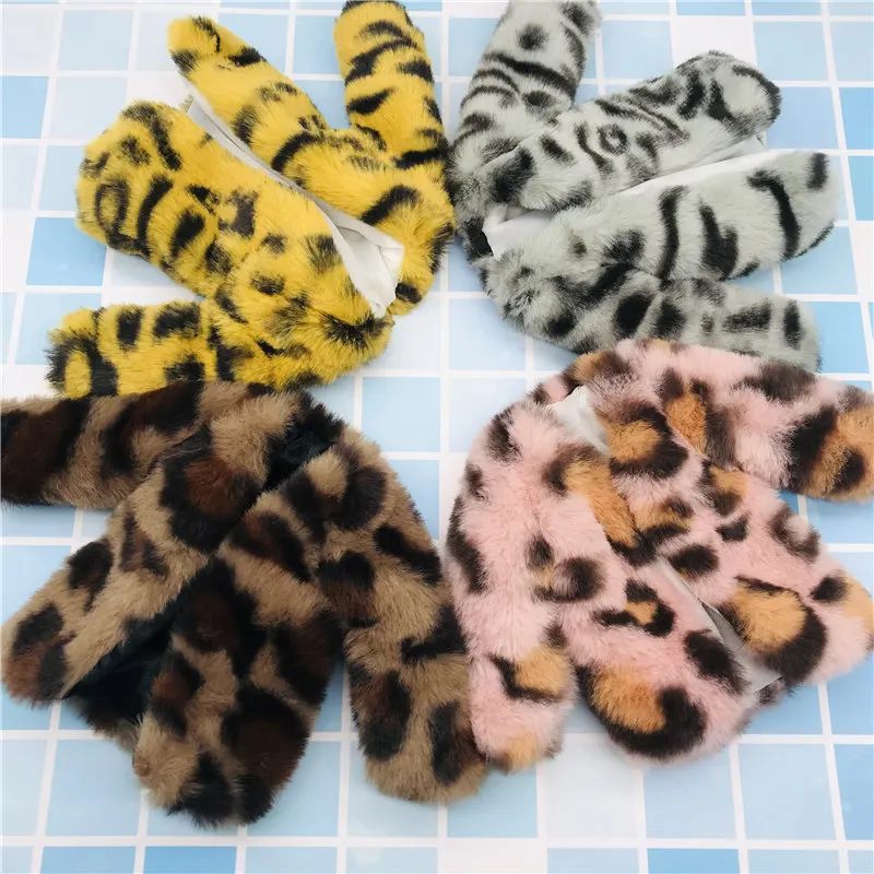 1pc /set soft fur coat short multicolor coat for barbie 1/6 blyth doll dress up kids gift toy clothes