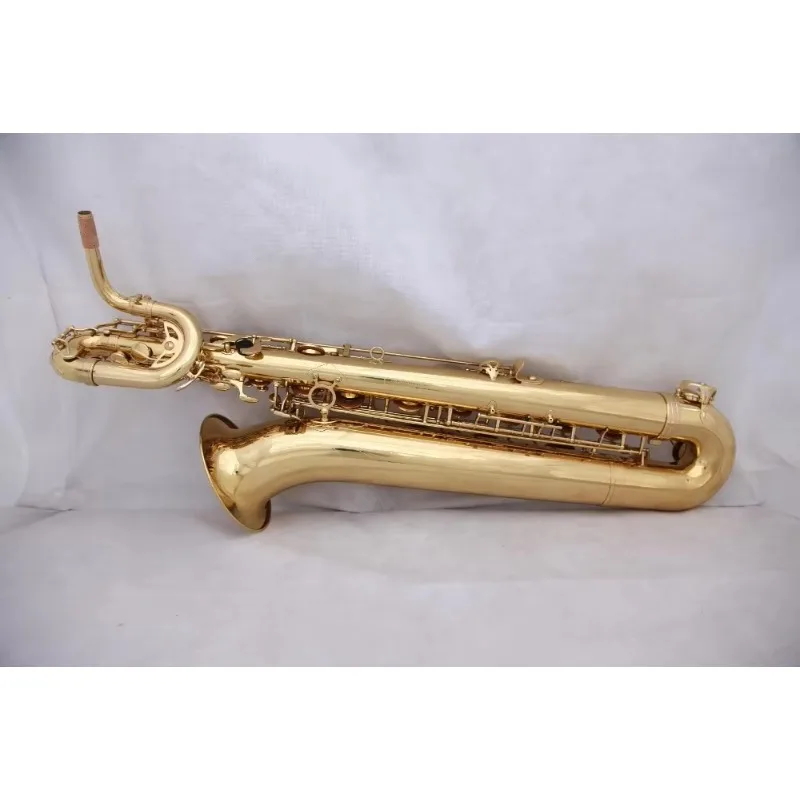 Good Quality Baritone Saxophone for Sale gold lacquer