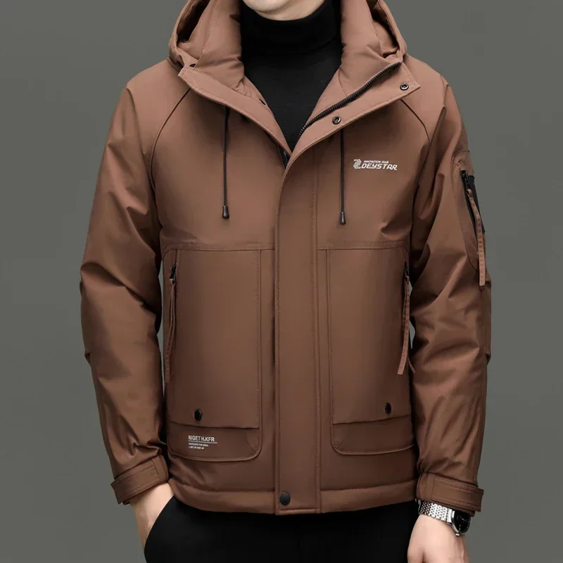 Short Down Jacket Duck Down Padding Designer Clothes Men Men's Winter Jacket Mens Coat Hooded Jackets Casual Man Sack