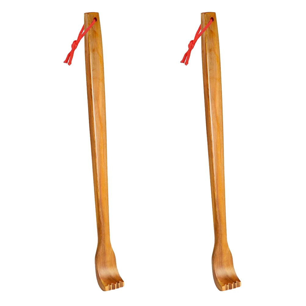 

2 Pcs Fragrant Wood Massager Back Scratcher for Itching Shoulder Backscratcher Tool Gentle Durable Body Scraper