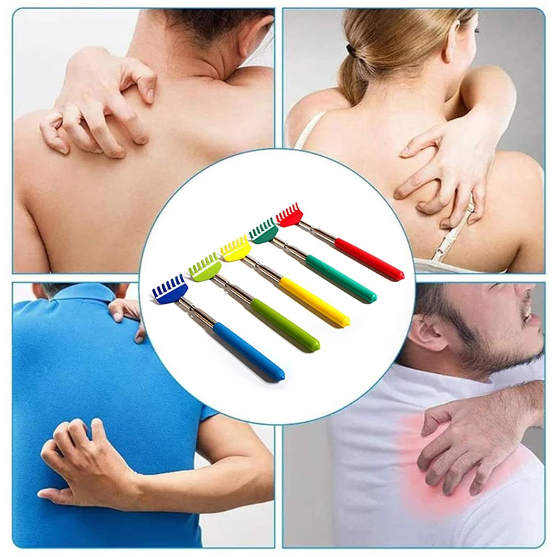 Extendable Telescopic Back Scratcher Massage Claw Anti-Itch Back Scraper Relaxing Back Scratcher for De-Stressing And Relief