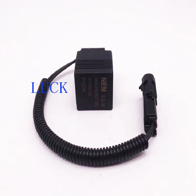 For Sany 55C 60C 70 75-9-10Pilot safety lock solenoid coil valve Core rod Excavator Parts