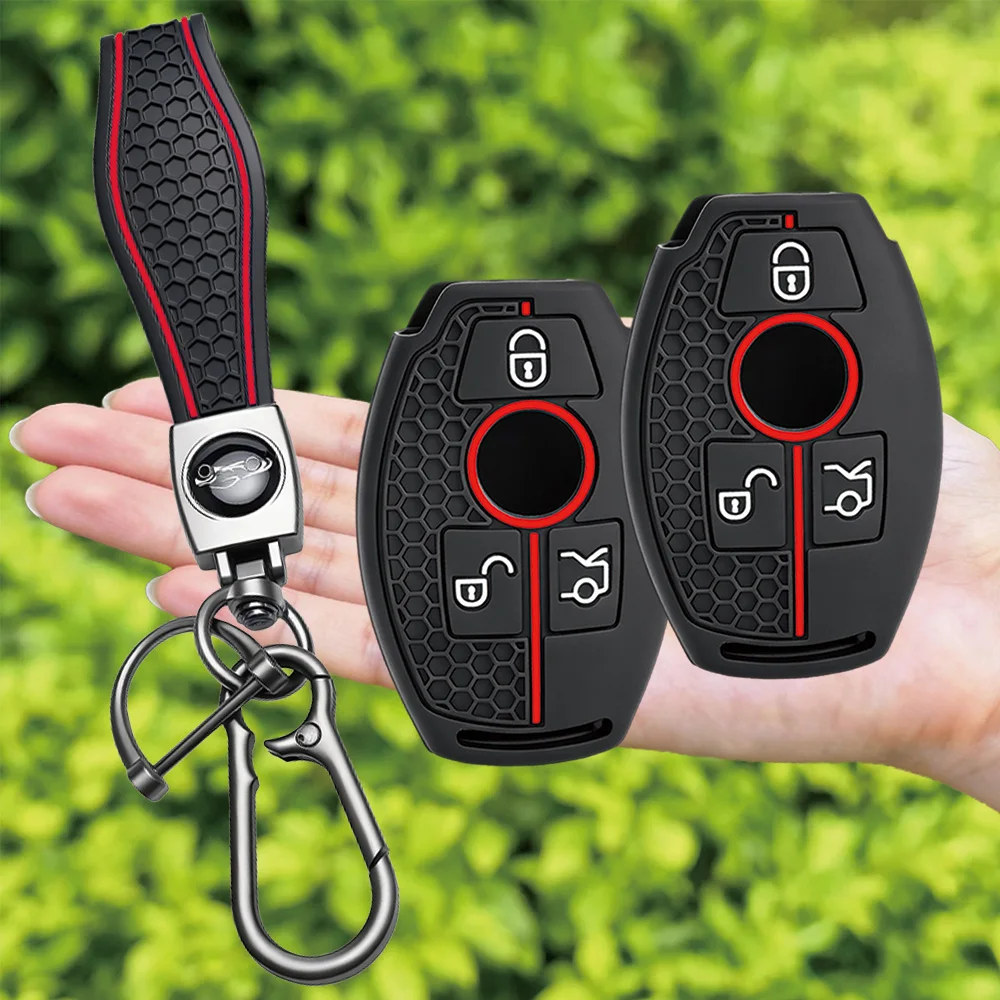 For Mercedes-Benz A-Class W176 B-Class G-Class W463 R-Class W251 GLA GLK C-Class W204 Silicone Remote Key Case Classic