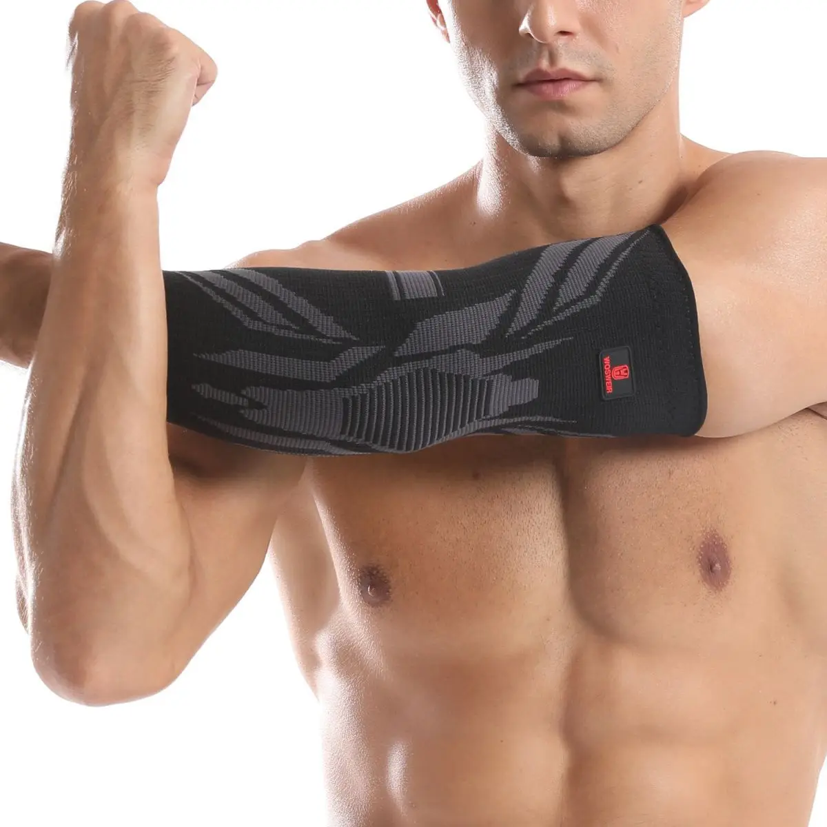 WOSWEIR-عدم الانزلاق الرياضة الكوع الحرس كرة السلة الذراع حماية للرجال والنساء اليد الكوع المشترك يغطي حراس للذراع