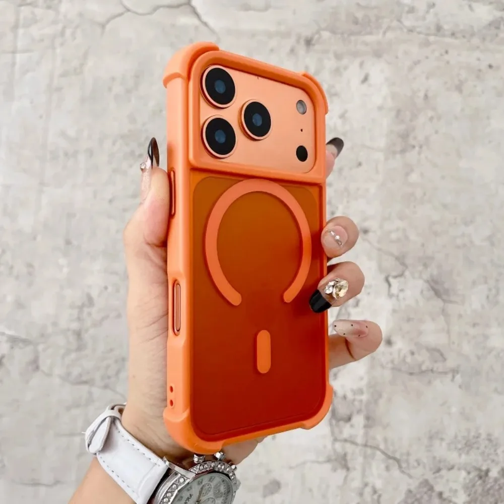 

Противоударный чехол Defender для Magsafe для iPhone 17, Air 16, 15, 14, 13, 12, 11 Pro Max, матовый прозрачный чехол для ПК с беспроводной зарядкой