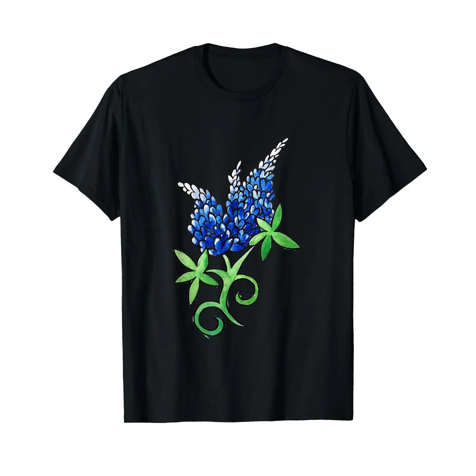 TEXAS BLUEBONNET ART PROUD TEXAN T SHIRT vintage Washed Stretched Unisex Top For Everyday Wear streetwear Slightly Versatile