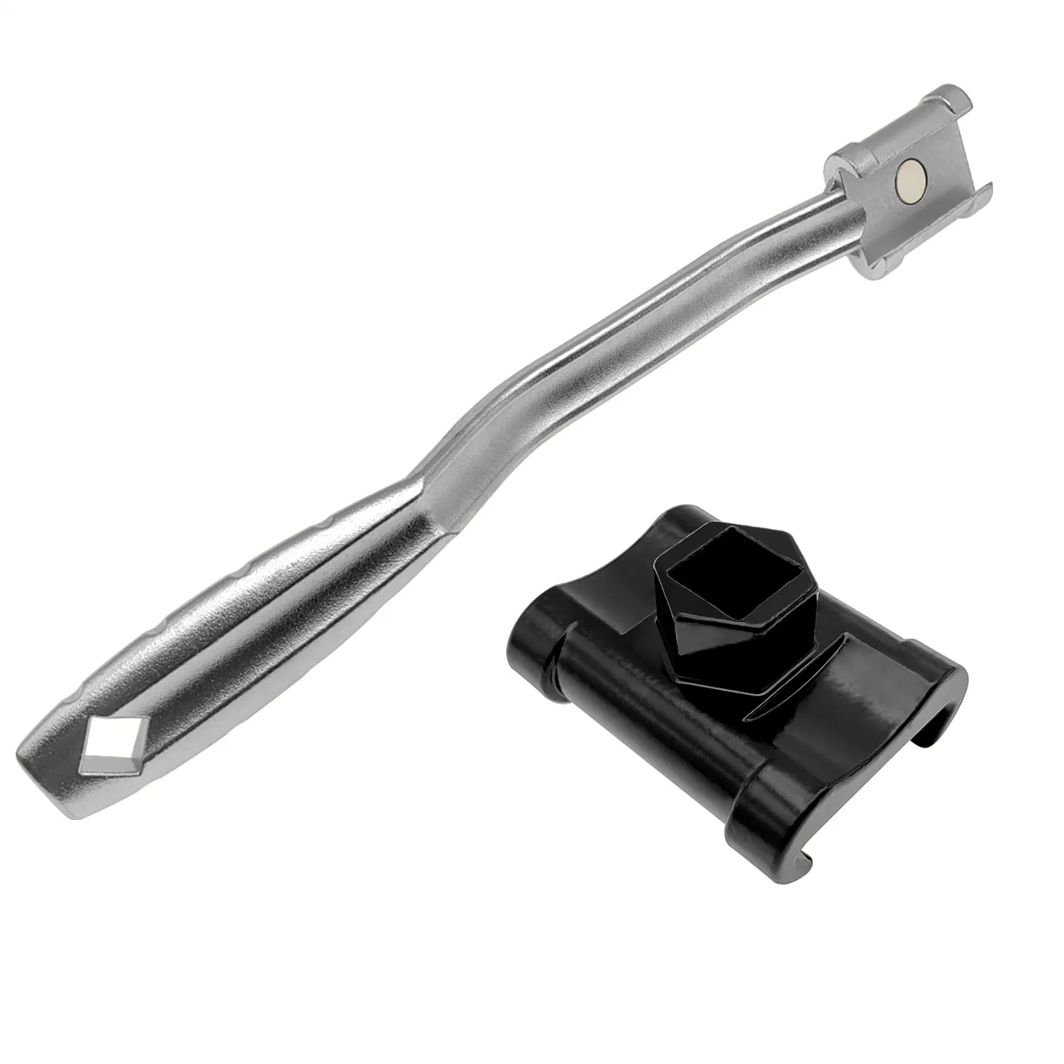 Black Silver Metal 1/2 Inch, Wrench Extension Adapter, Wrench Extender Wrench, Extension Rod