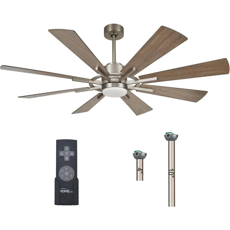 

Потолочные вентиляторы с подсветкой и дистанционным 60-дюймовым потолочным вентилятором с подсветкой Большие уличные потолочные вентиляторы для патио с подсветкой