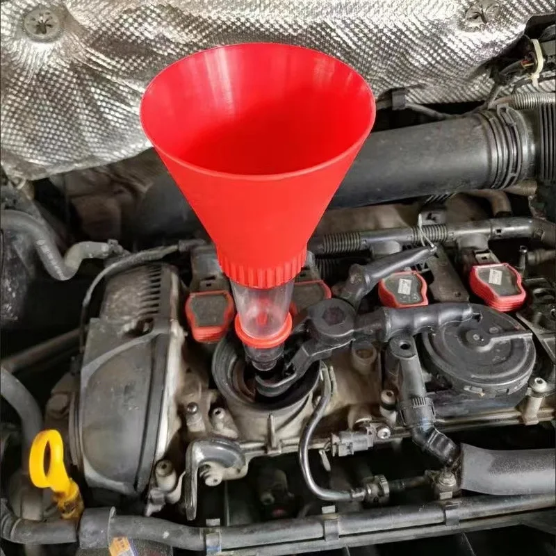 Entonnoir de remplissage d'huile de moteur à essence de voiture, outil universel de ravitaillement domestique, une pièce, couleur aléatoire