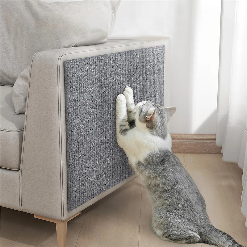 

Self-adhesive Cat Scratching Mat Sofa Protector Carpet Cats Scratch Board Protection Corner Wall DIY Cat Scratch Mat Trimmable