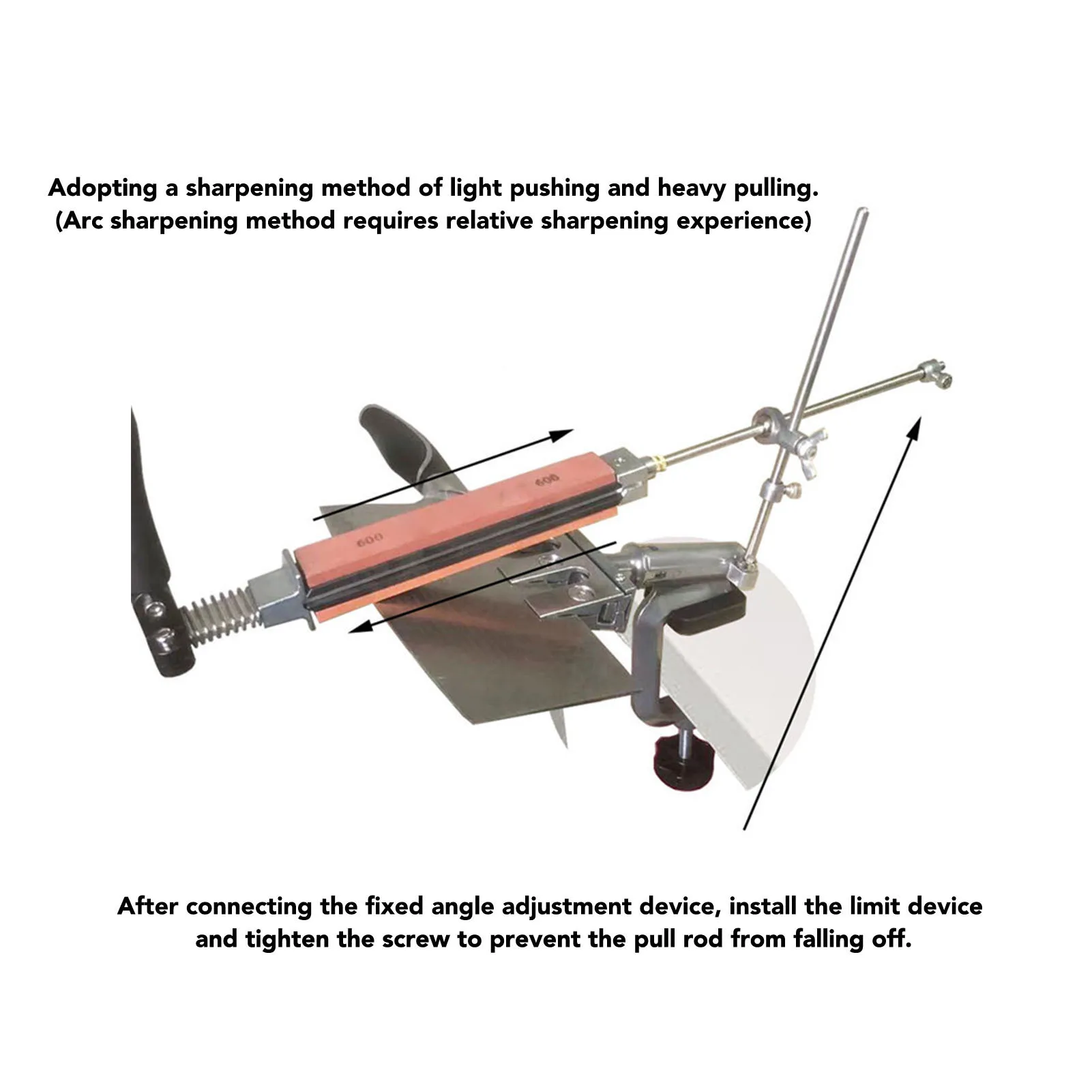 Chef Sharpening System Multi Purpose Anti Slip Fixed Angle Sharpener 360 Degree  Cast Aluminum Stainless Steel for Kitchen