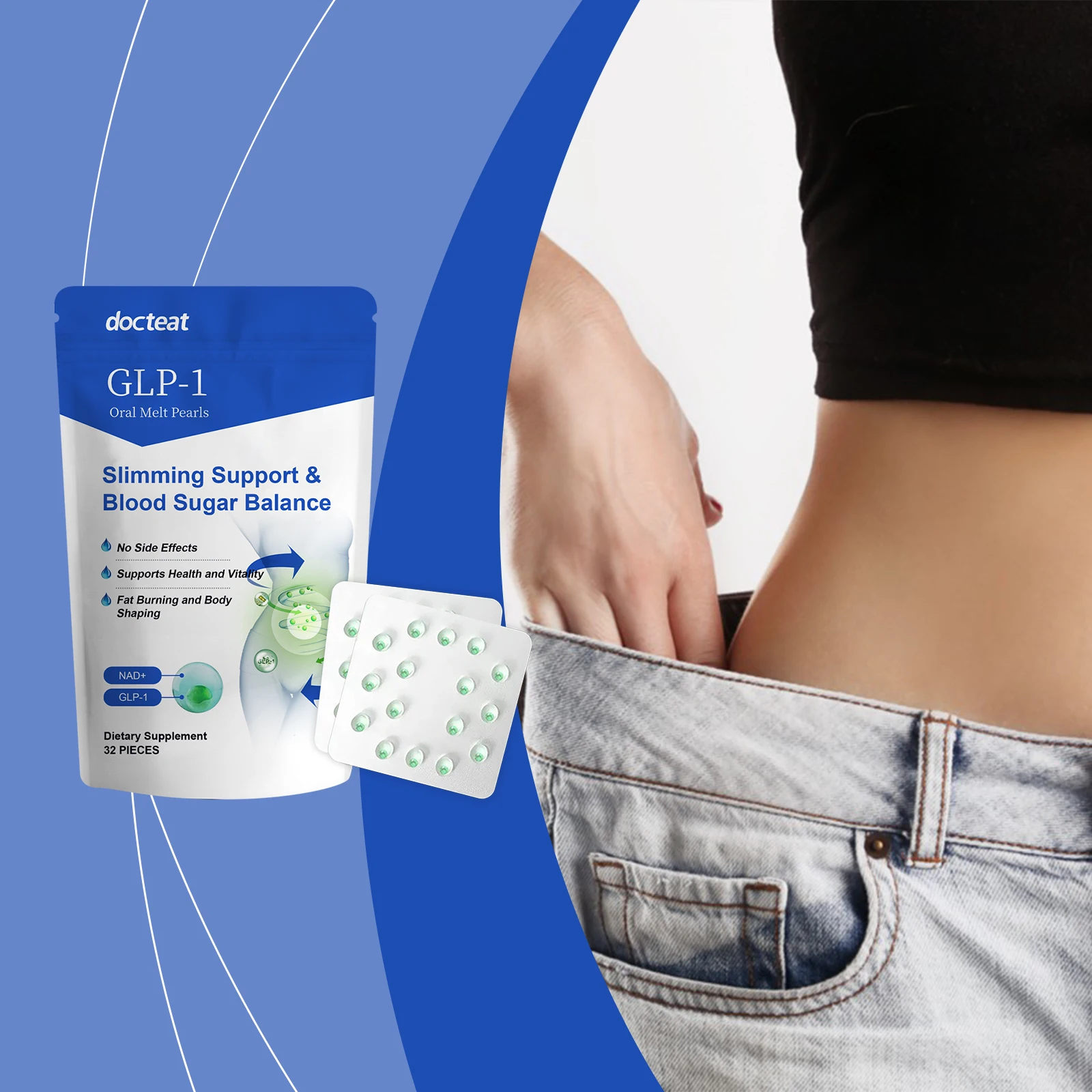 

Легкий стильный уход за коррекцией фигуры, поддержка таблеток с бусинами для идеального управления фигурой