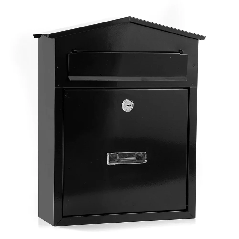Large Capacity Secure Wall-Mounted Mailbox With Key Lock Outdoor Mail Box For House Front Door External Lock Mailbox Box
