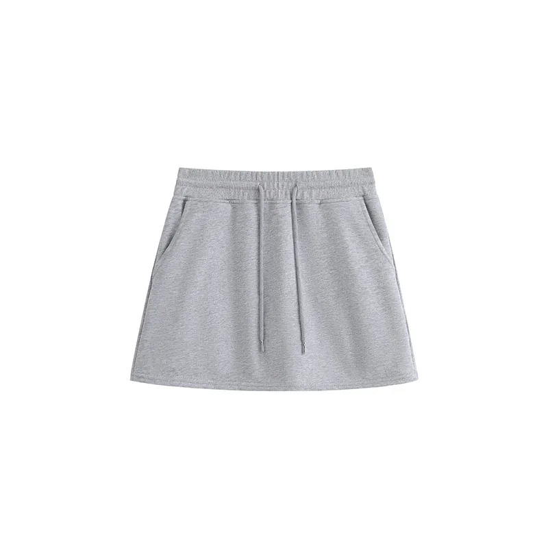 2023 Sexy Hip Bag Sexy Skirt Sides Swearpants High Elastic Waist Short Mi Ni Skirts Joggers Fitness Skirt with Pocket Streetwear