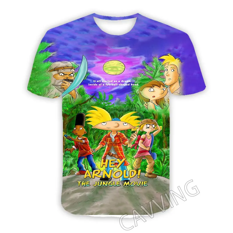 New Fashion Women/Men's 3D Print  Hey Arnold  Casual T-shirts  Hip Hop Tshirts Harajuku Styles Tops Clothing