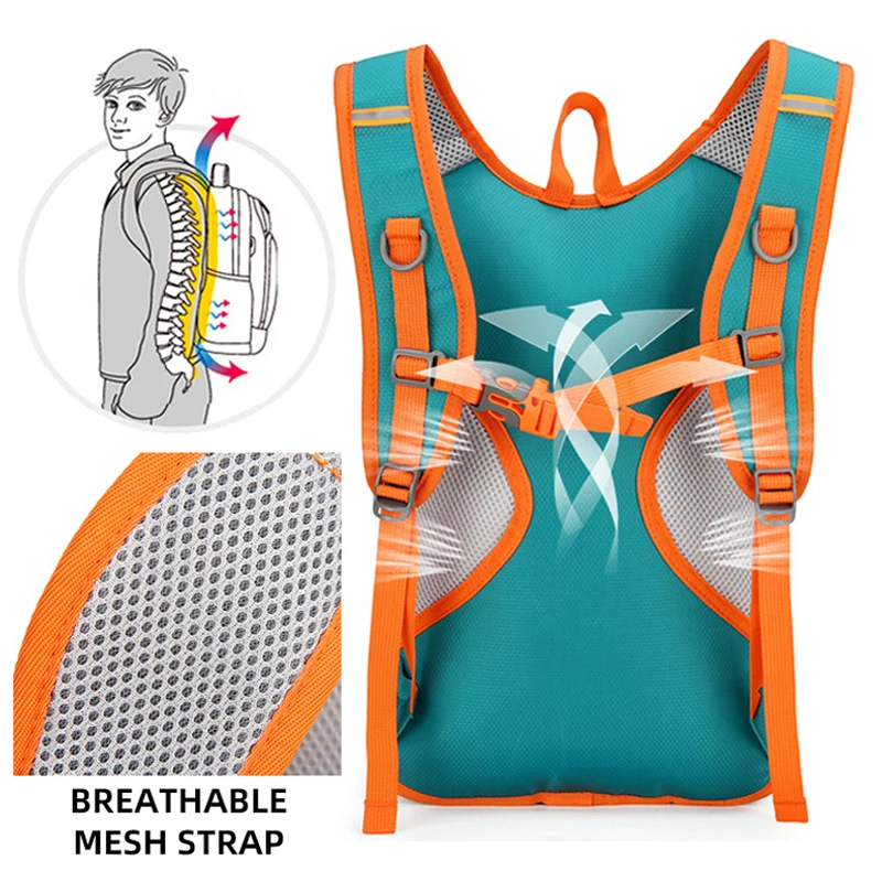 Zaino di grande capacità Zaino leggero da esterno per escursionismo, campeggio, arrampicata, borsa per acqua, zaino portaoggetti, borsa a tracolla per ciclismo, palestra sportiva