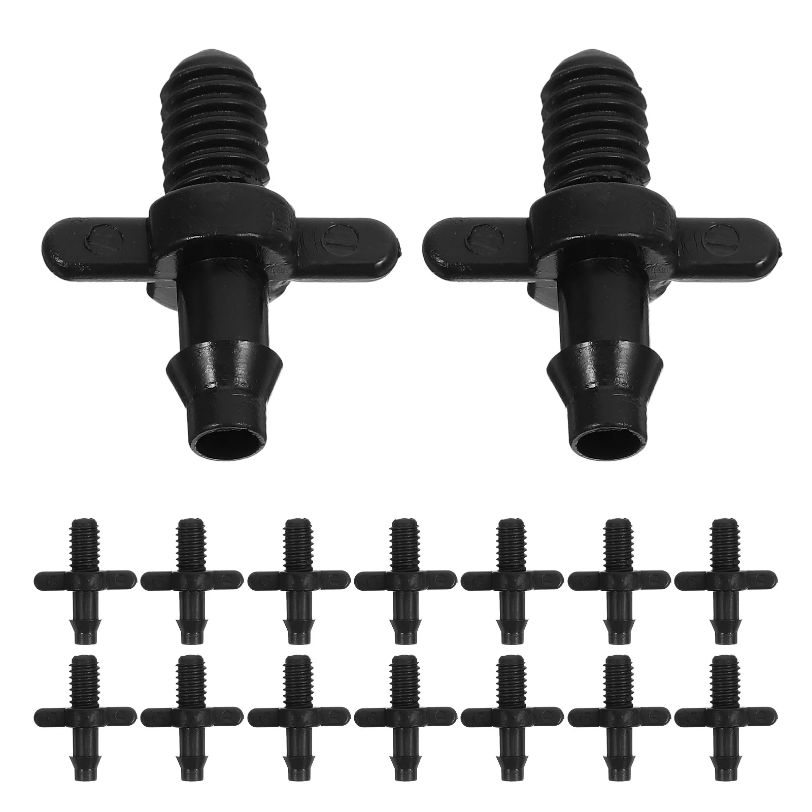 

100Pcs Drip Irrigation Barbed Coupling Connectors for PVC Pe Tubing Automatic System Garden Flower Bed Greenhouse