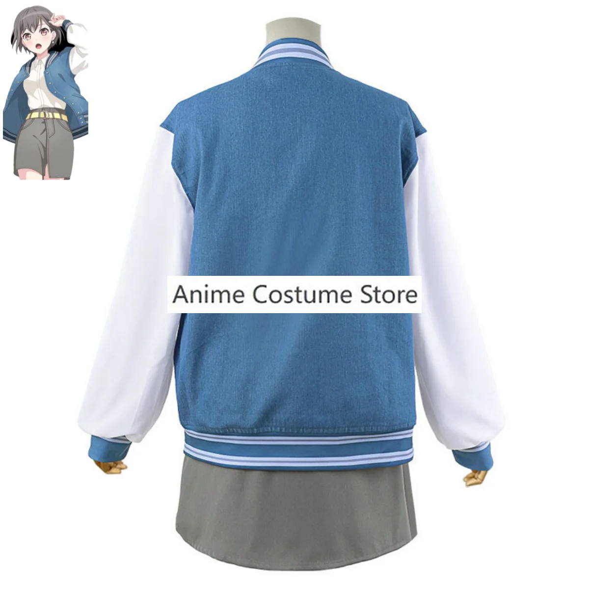 Аниме челка мечта! Костюм для косплея Takamatsu Tomori, синее пальто, Униформа, рубашка, парик для взрослых женщин, кавайный Рождественский костюм на карнавал
