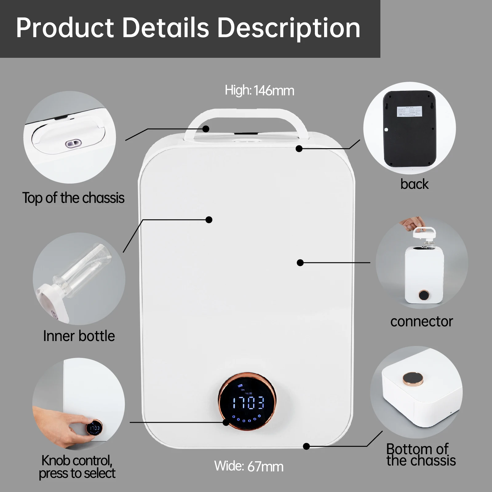 2026 New Arrival Waterless Aroma Diffuser Wholesale Prices Hotel Commercial Electric Smart Aroma Scent Diffuser Hotel Bedroom