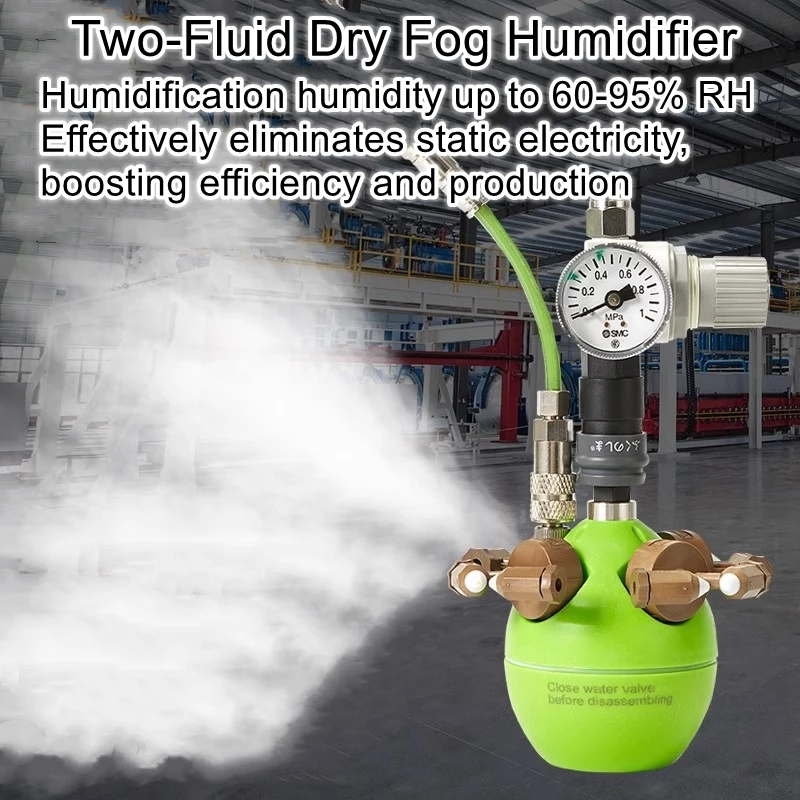 Dry Fog Humidifier for Anti-Static Dust Suppression in Electronic Textile Printing Workshops Industrial Aerosol Humidifier