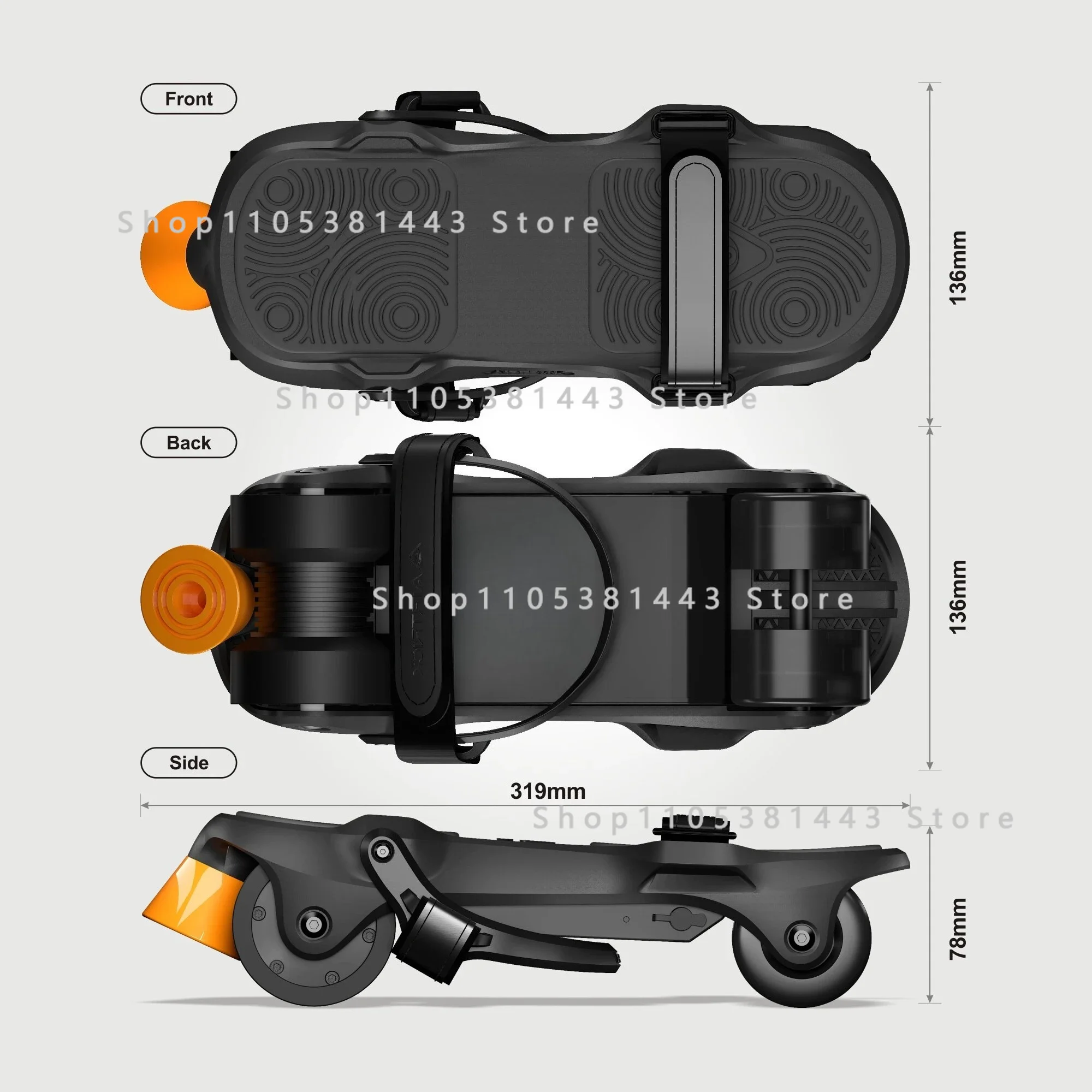 Transportation Artifact, Commuting Dog Brush Street Folding Portable Electric Skateboard Skates Electric Roller Skates
