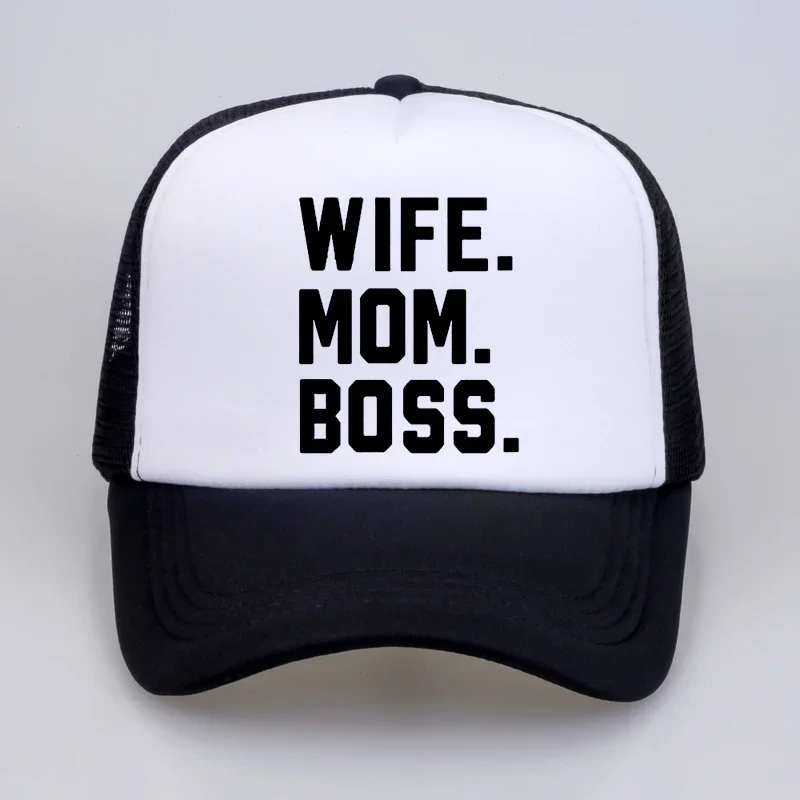 

WIFE MOM BOSS Letters Print Women cap Cotton Casual Funny Baseball cap Hipster Summer cool hip hop streetwear snapback hats