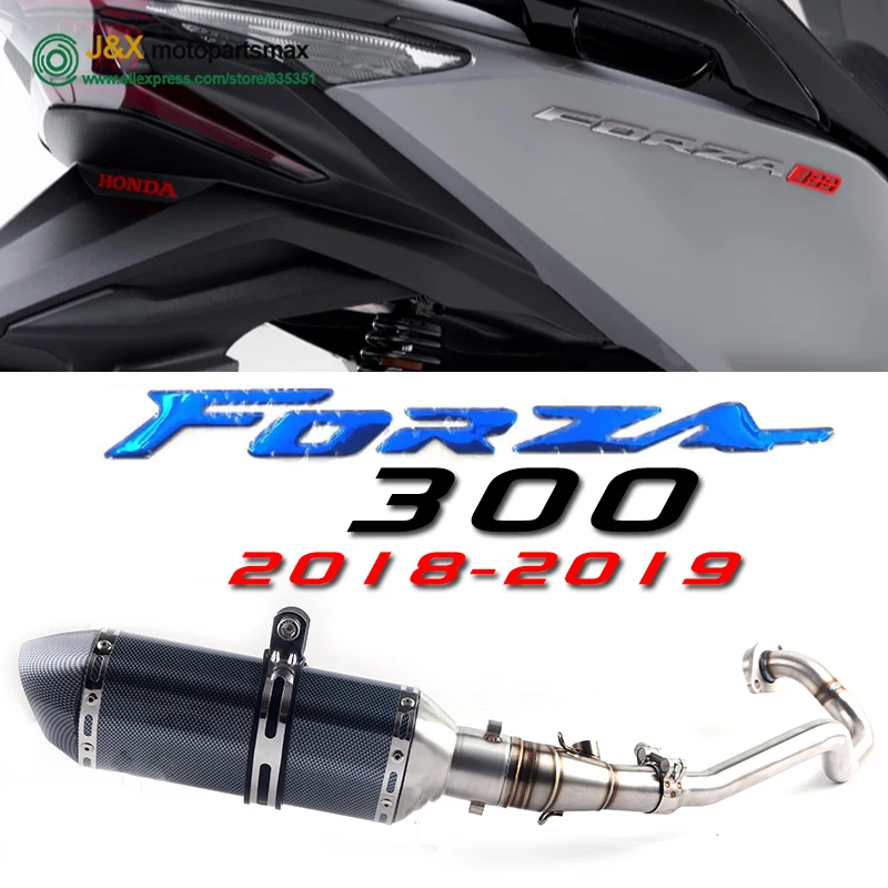 CBR300 Full System Exhaust For Yamaha CBR300 Fo Rza 300 2018 2019 Motorcycle Muffler Escape Middle Link Pipe