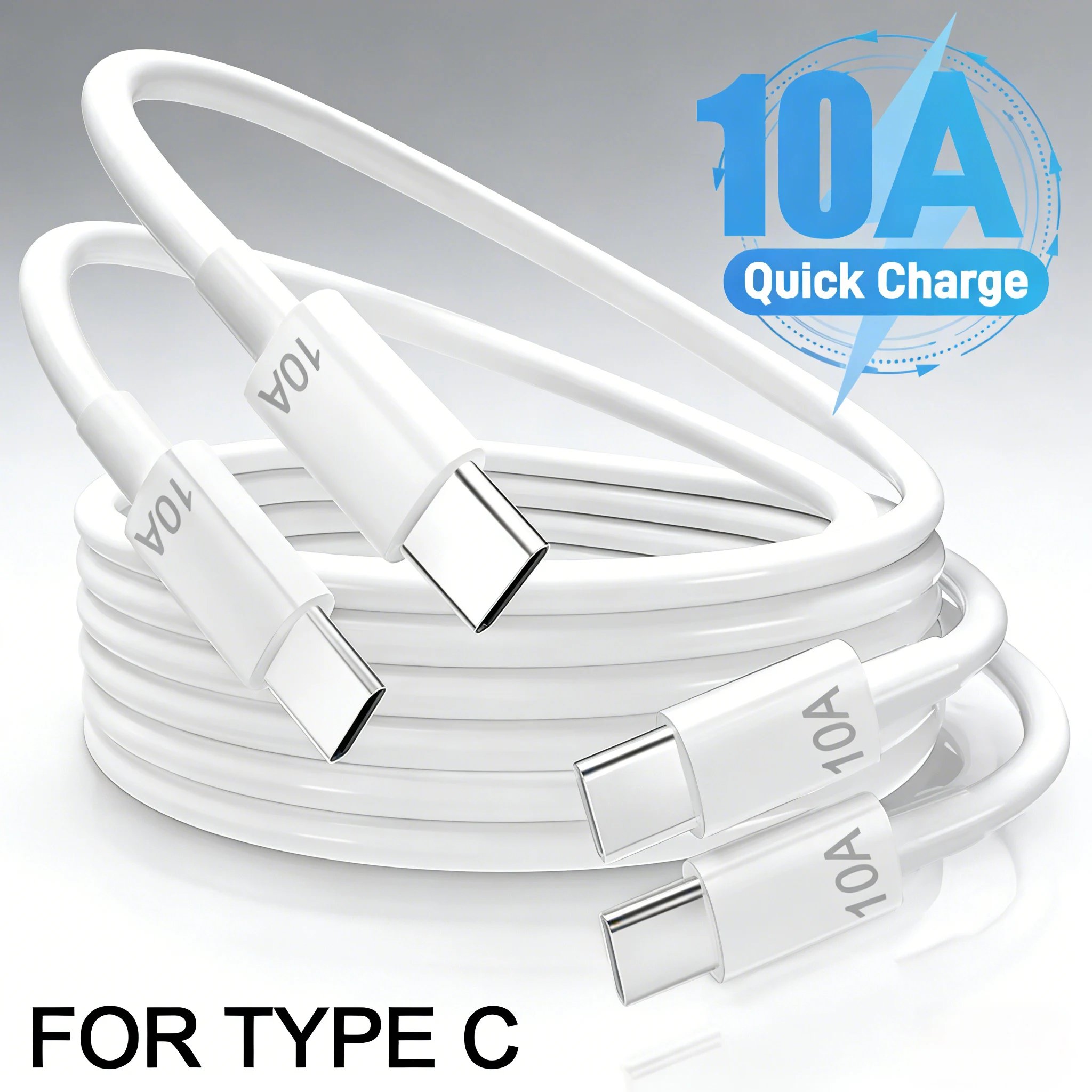 120W USB-C-auf-USB-C-Kabel, superschnelles Ladekabel für Xiaomi, Samsung, Huawei, OnePlus, iPhone, schnelles Ladekabel