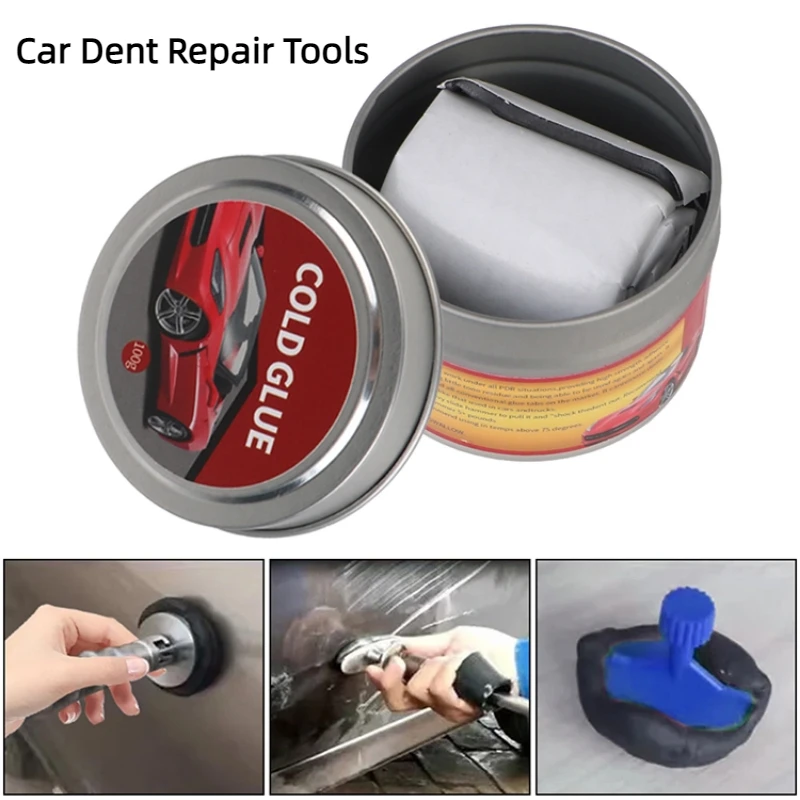 Kaltklebender Kleber, Auto-Dellenabzieher und Entferner für schnelle Reparaturen, Reparaturen von Dellen, schnell kalter Kleber-Dellenabzieher, tragbar