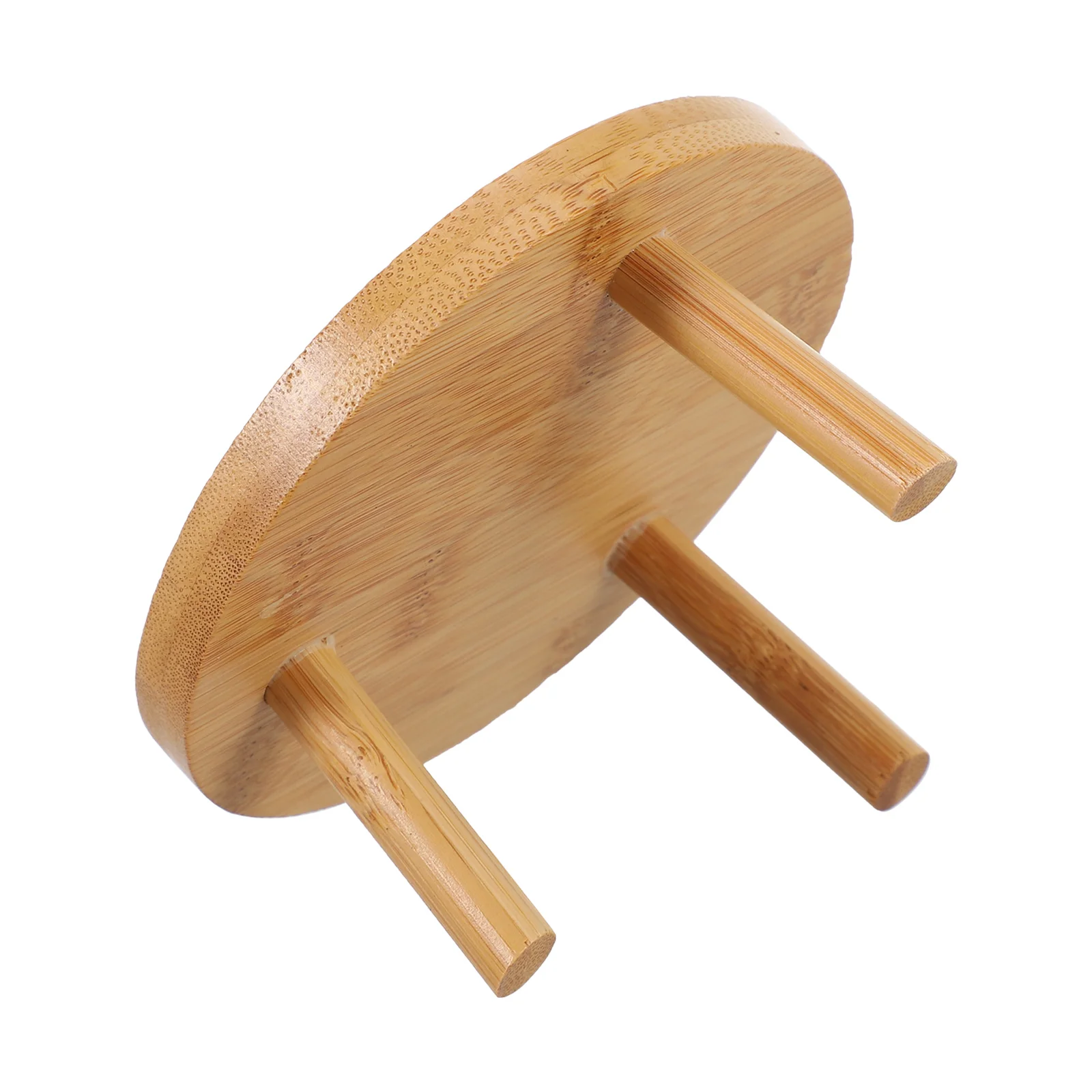 

Small Flower Pot Holder Round Stand Flower Pot Tray Outdoor Flowerpot Rack For Home Wooden Plant Stand