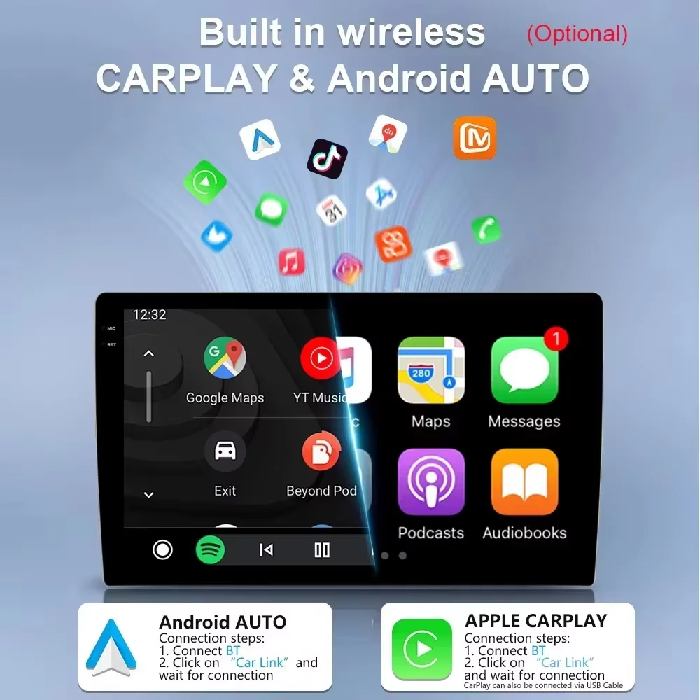 10.25 Inch Car Radio Carplay For BMW 5 serie E39 1996 1997 1998-2003 Stereo Multimedia Video Player GPS Navi Head Unit 5G WIFI