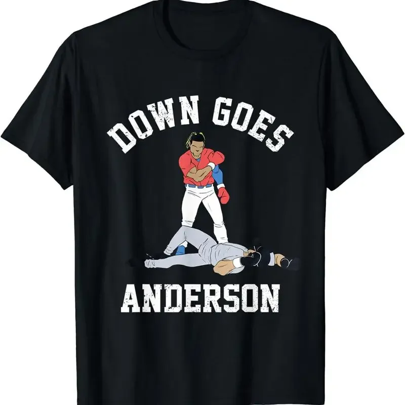 Funny Baseball Down Goes Anderson Sport Player T Shirt
