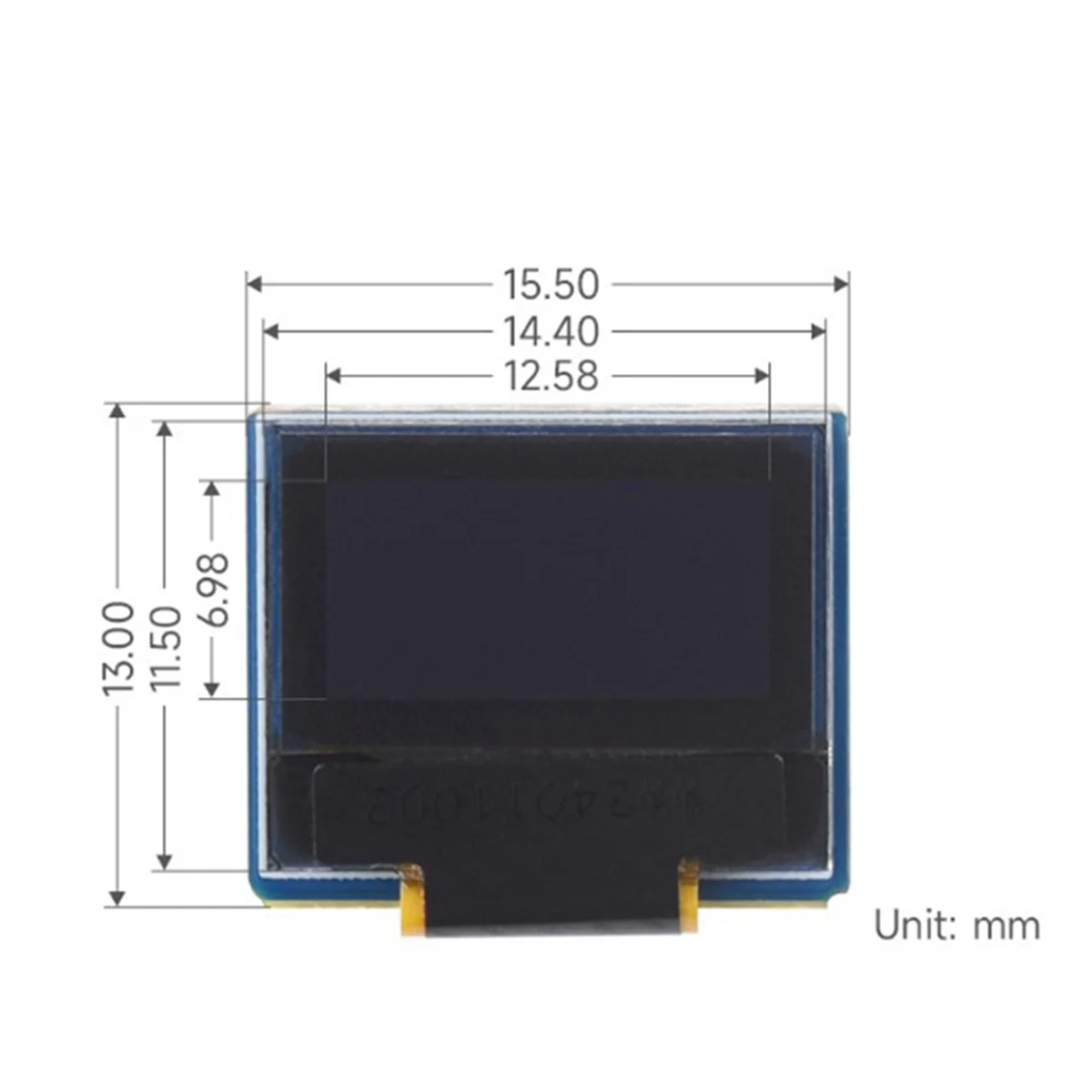 Многофункциональный удобный модуль Waveshare, 0,49 дюйма, Oled-модуль, 64x3, 2 разрешения, I2C, черный и белый дисплей