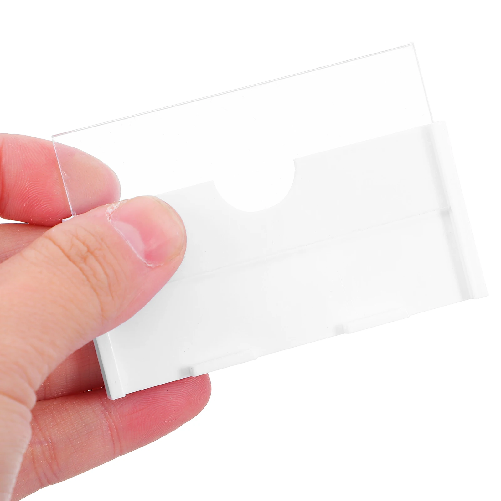 

20Pcs White Price Tags Single Hole Design for Supermarket Retail Durable Material Easy Product Management Clothing Tag Labels