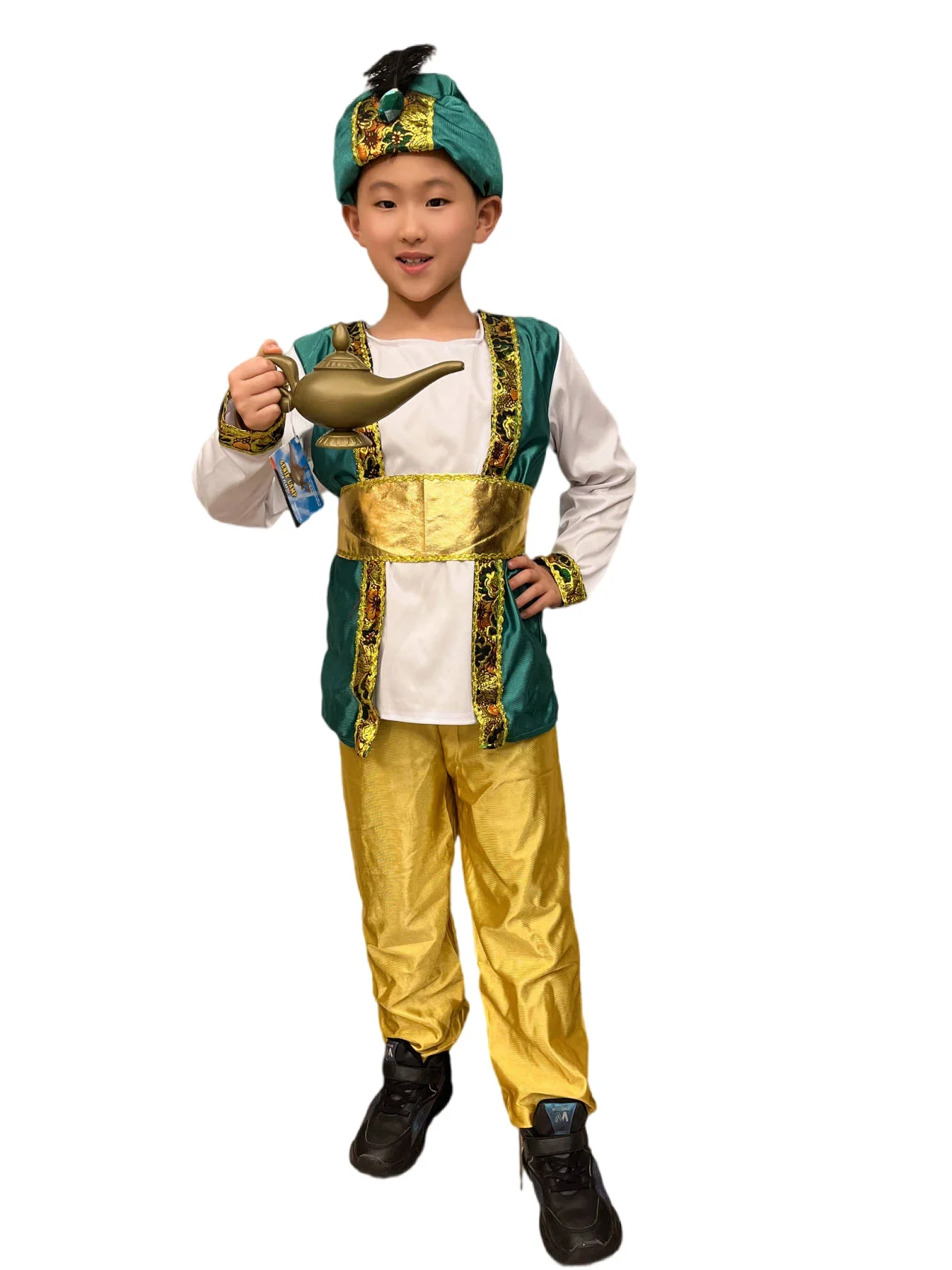 Kids India Arab Aladdin Prince Cosplay Costume With Lamp Genie Set Fashion Masquerade Party Halloween Costumes