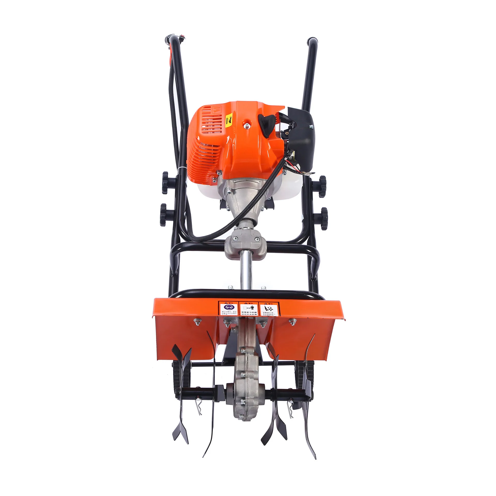 Small electric lawn mower,  agricultural rotary tiller, soil scarifier, orchard reclamation, weeding and micro-tiller