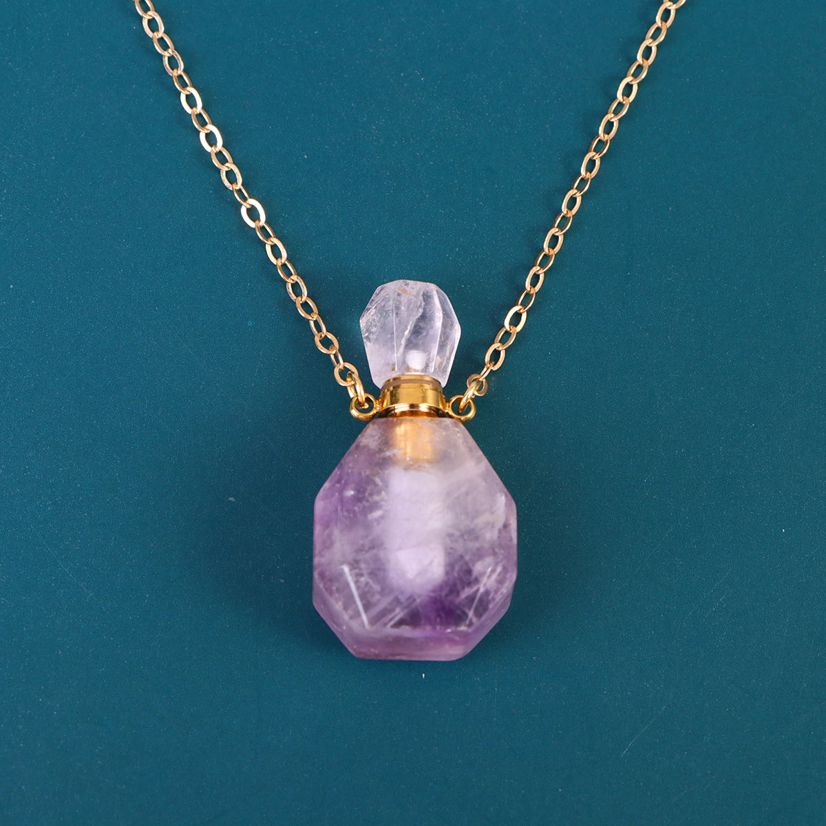 

Wishing Bottle Pendant Jewelry Perfume Necklace Crystal Decorations Hanging Miss