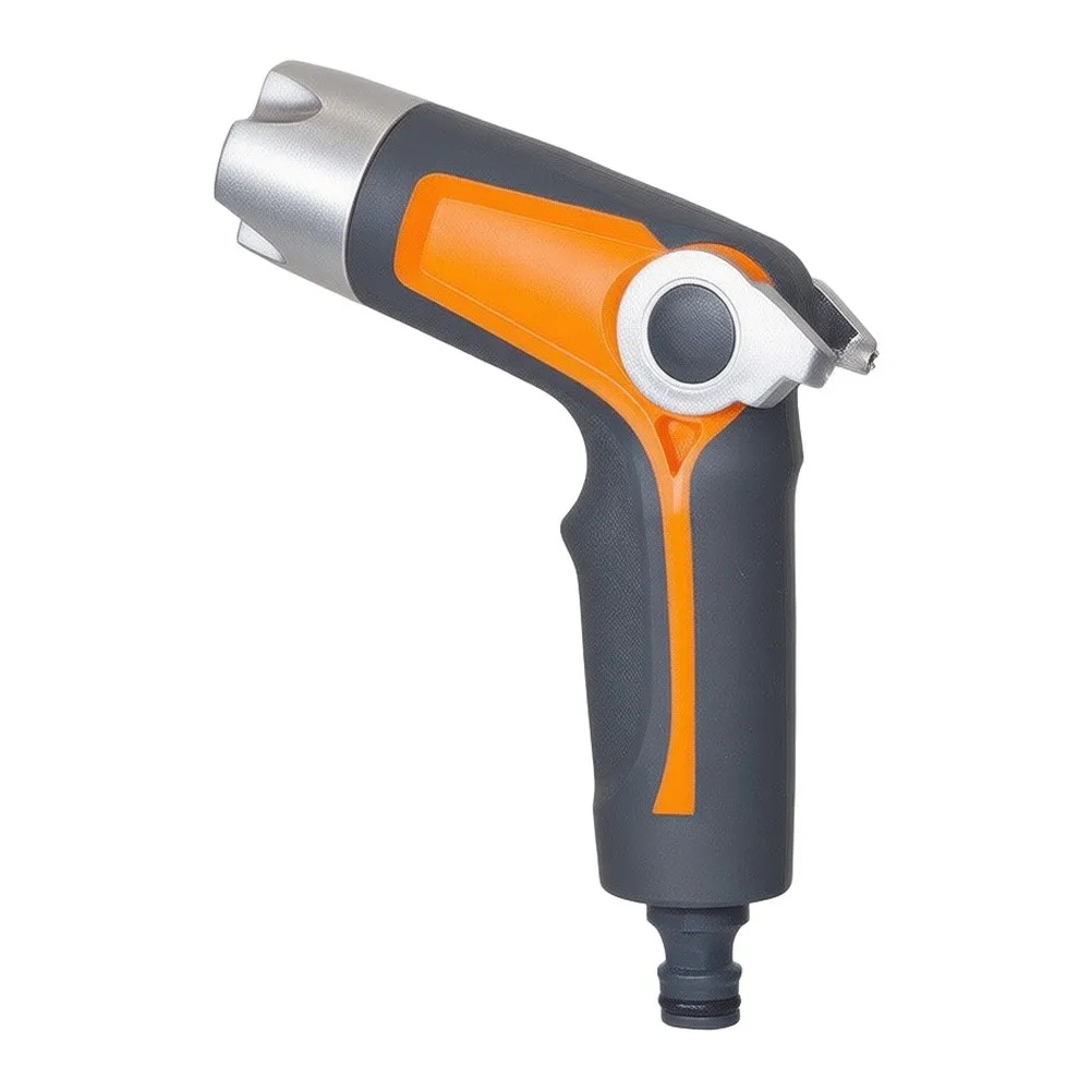 Garden Hose Nozzle Sprayer Compact 18.6 x 13.2 cm 4 Spray Patterns Thumb Controlled Flow for Water Conservation