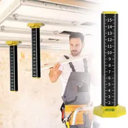 Artefatto di livellamento in acciaio leggero livellamento del soffitto piastrelle speciali gradiente altezza righello Lay righello parete pavimento bastone strumento uguale J3V5