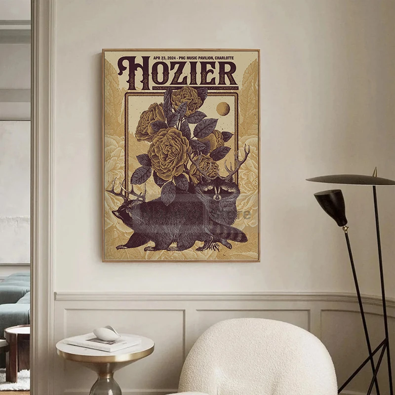 Popular Irish Singer Hozier Gig Posters Vocal Concert Music Prints Canvas Painting Wall Art Pictures Home Room Music gig Decor