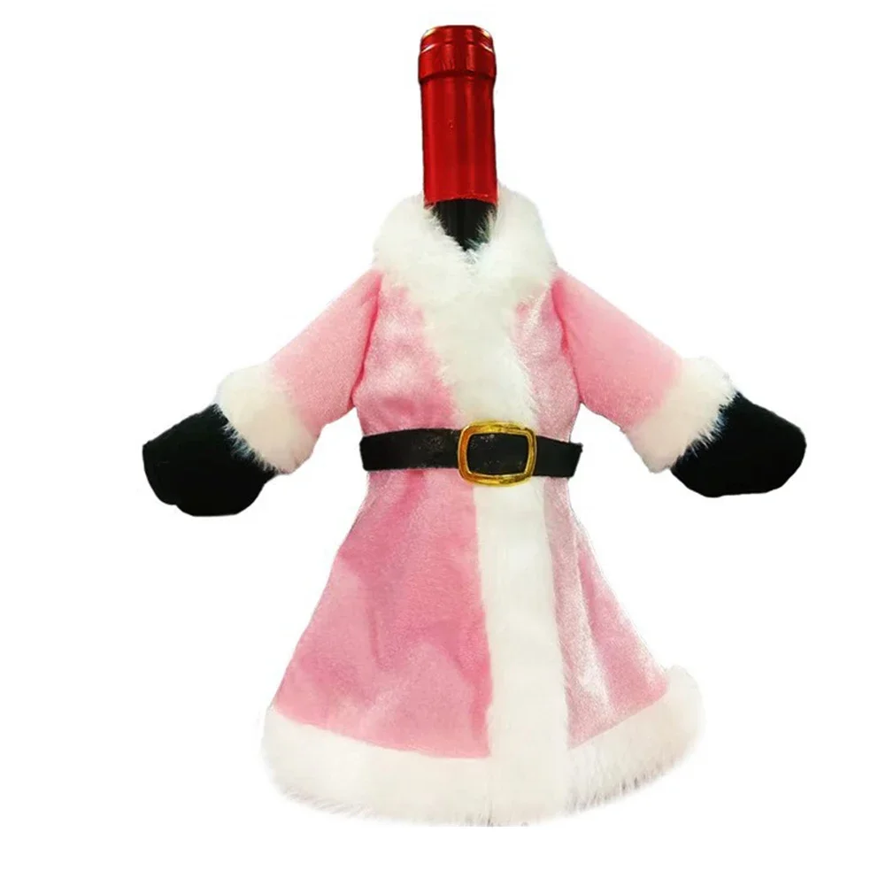 Festive Bottle Protector Christmas Wine Bottle Cover Christmas Celebration As Shown Christmas Themed Bottle Dress