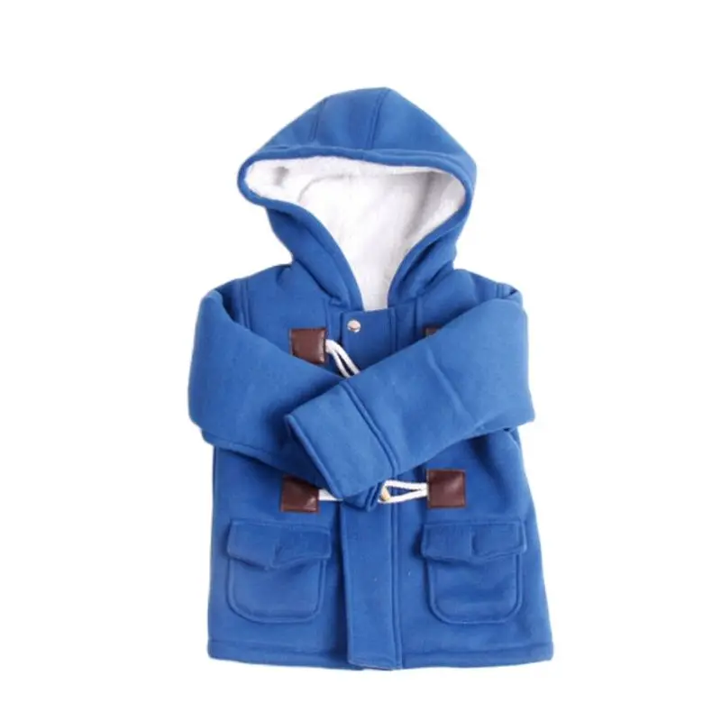 Newborn Spring Kid For Baby Boys Girls Button Warm Daily Hooded Coat Casual Clothes Outerwear Children Jacket 1-2 Years Old