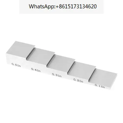 

NDT block 1018 Steel Calibration Block for thickness gauge ASTM E797 5 step 0.1"0.2"0.3"0.4"0.5"