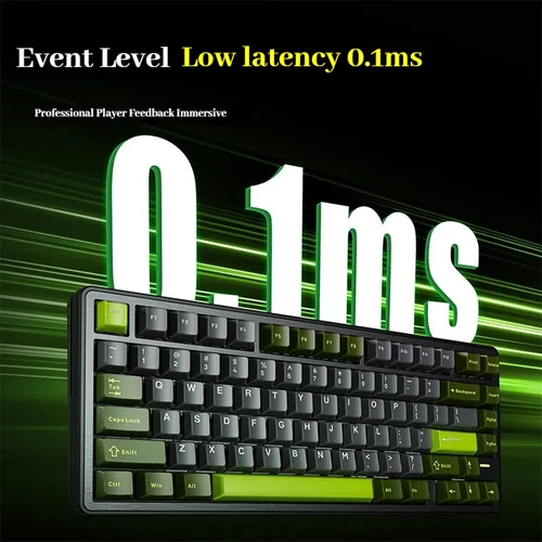 Imagen 2 del producto Teclado mecánico VGN Neon 75, tamaño 75%, triple modo, juego de deportes electrónicos, intercambio en caliente, interruptor magnético de 8000mAh, accesorios de PC personalizables, regalos