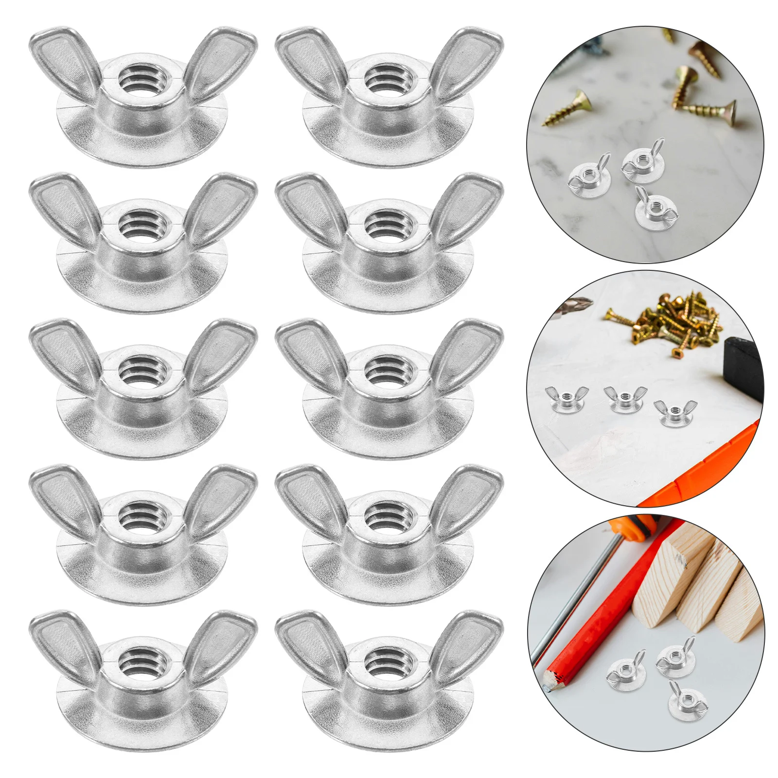 

20Pcs Hurricane Shutter Assorted Sizes Stainless Steel Quick Installation Storm Shutter Fasteners Wing Nut Driver
