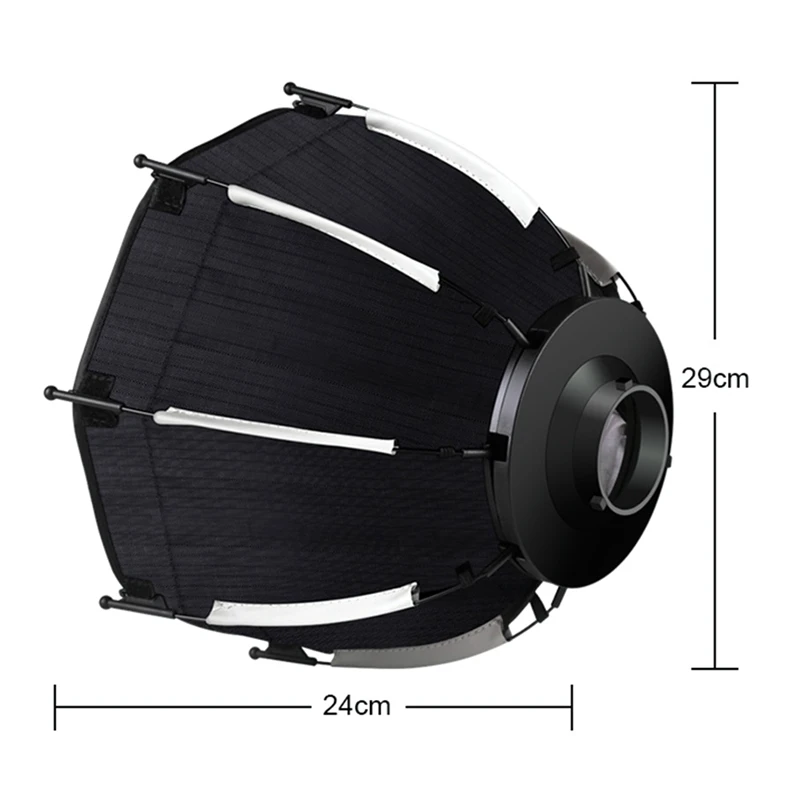 Ośmiokątny softbox FULL-30Cm Mini Bowens Mount Quick Release Honeycomb Grid Softbox dla ZU60 lub M60 COB Fill Light Studio — zdjęcie produktu 6