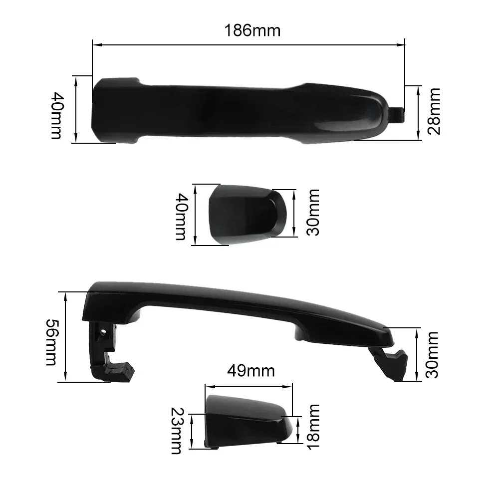 FLYPIG Exterior Outside Door Handle Fit For Scion Toyota Camry Yaris Corolla Prius RAV4 Matrix Solara Pontiac Vibe